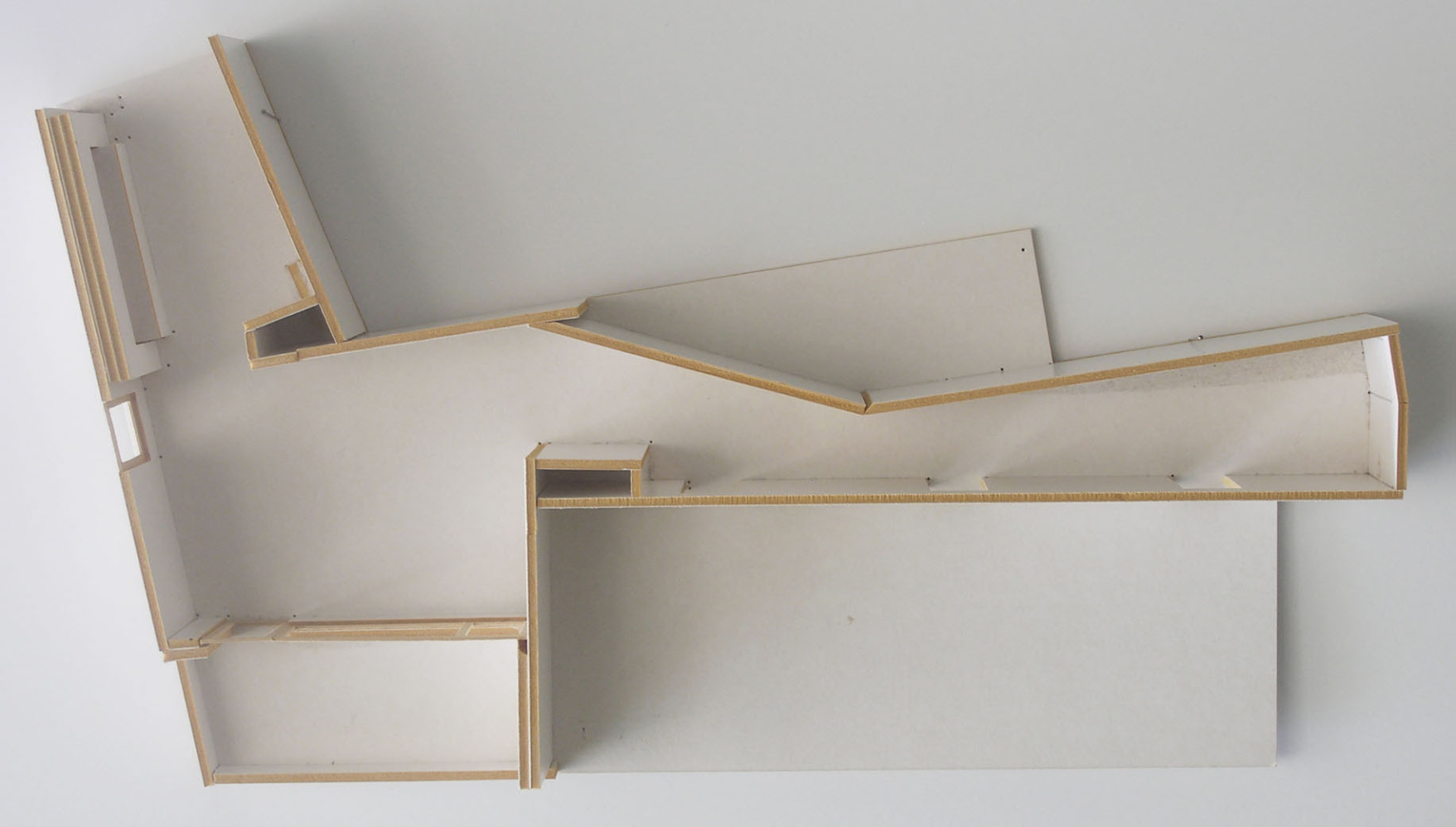 Modell Korridor- Wohnraum