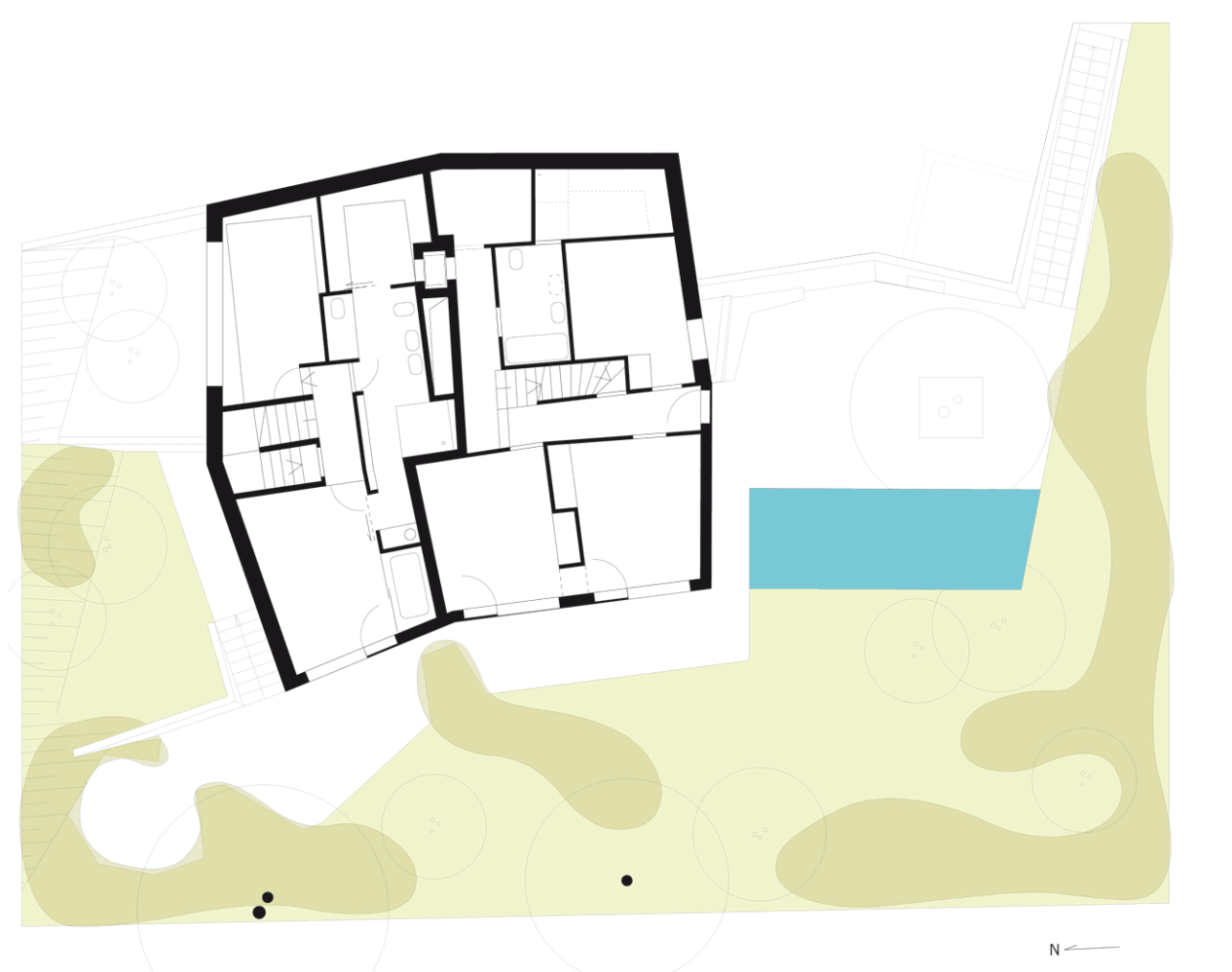 Gartengeschoss (erstes Untergeschoss)