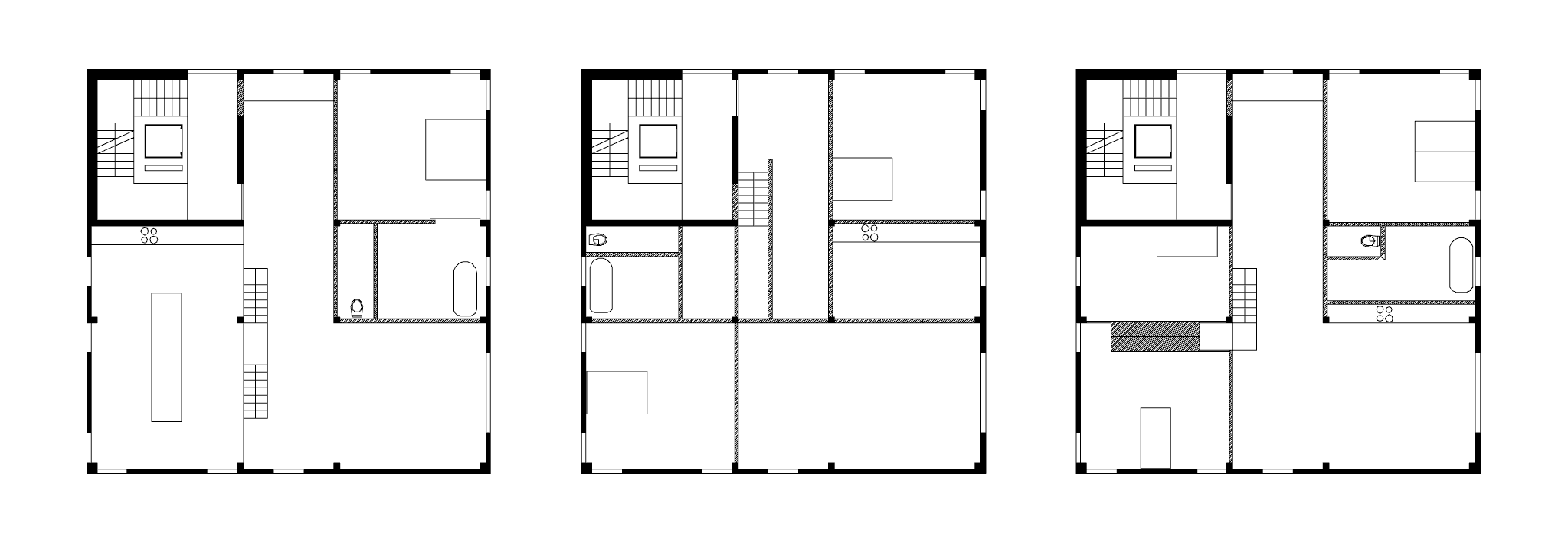Ausbauvarianten 1. Obergeschoss