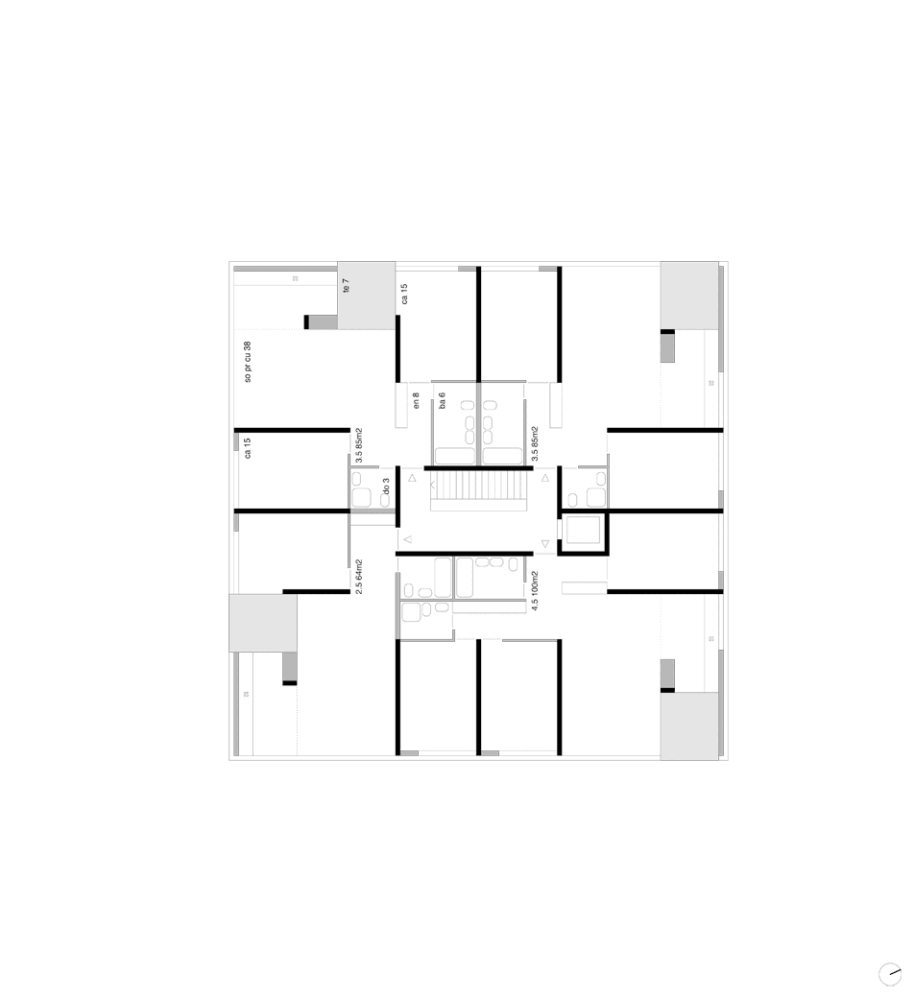 Typischer Grundriss OG