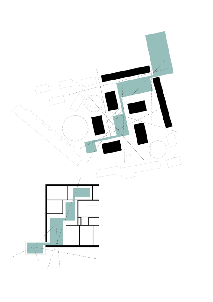 Konzept Aussenraum Grundriss