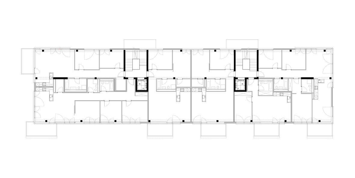 Grundriss Obergeschoss M3/M4